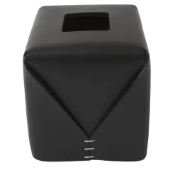 Tissue box Regular quadrato nero di Oscar Maschera