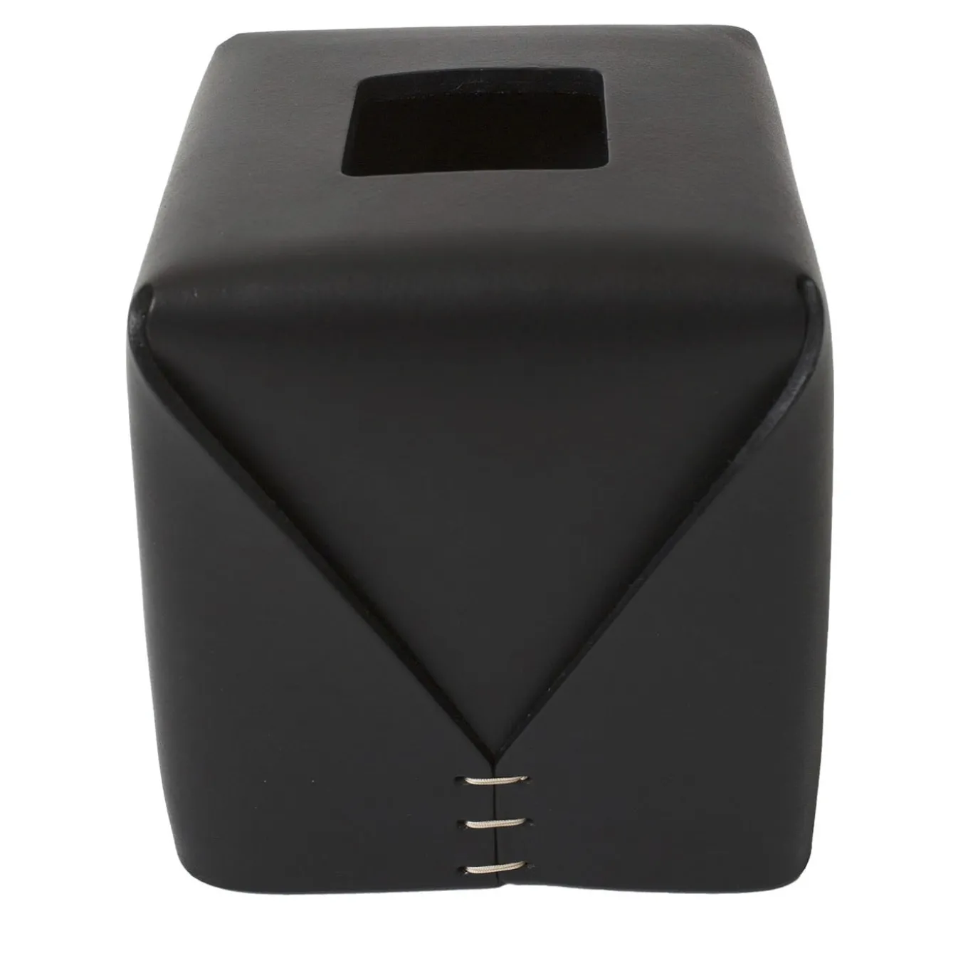Tissue box Regular quadrato nero di Oscar Maschera