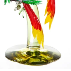 Tre pappagalli in vetro di Murano