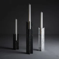 Trinity M Candeliere in marmo Calacatta Carrara