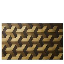 Trio 3D Orbitale Set di 20 piastrelle in ottone brunito