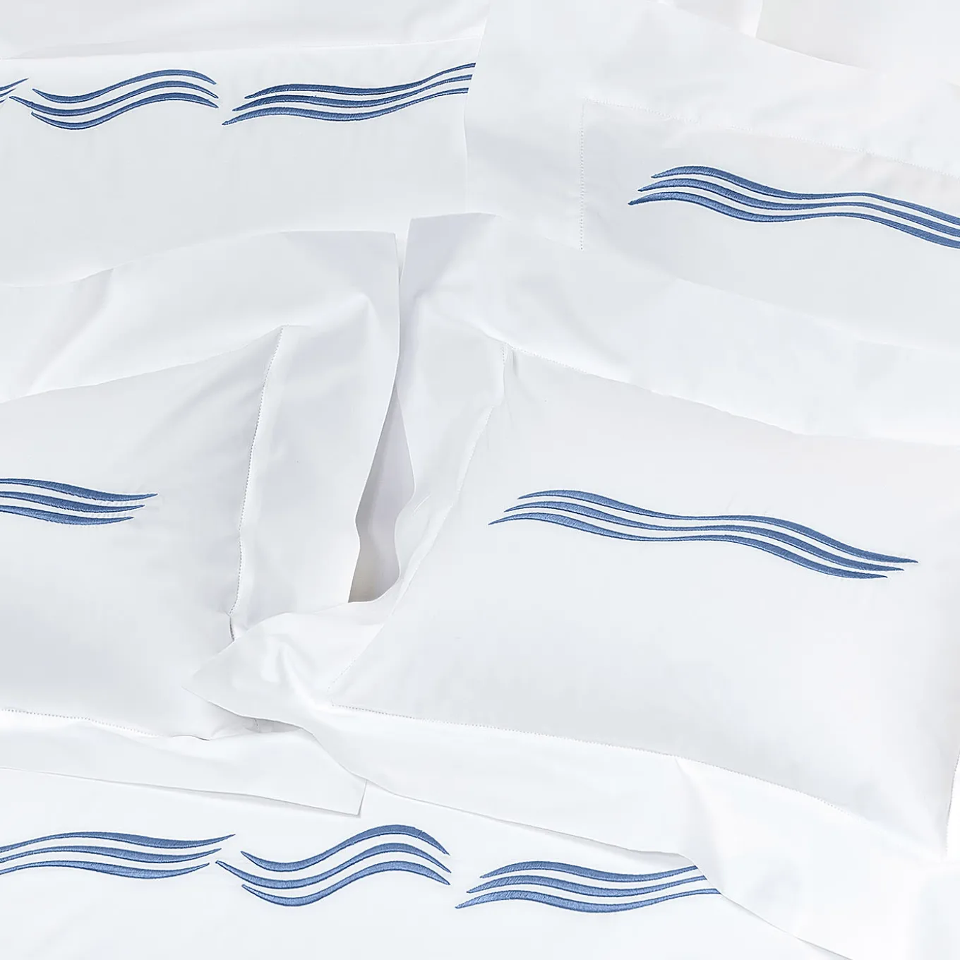 Tuffo Bianco e Blu Assisi Boudoir Sham