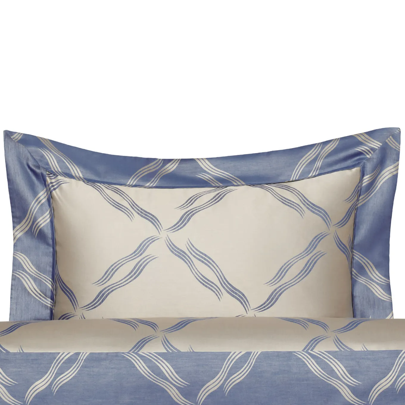 Tuffo Jacquard Argento Assisi US King Set di lenzuola