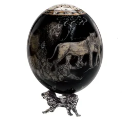 Uovo da collezione Leone Nero