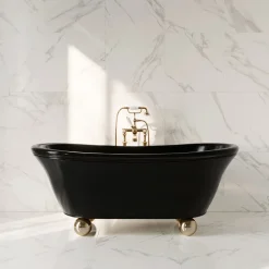 Vasca da bagno Aurora Bijoux verniciata nera