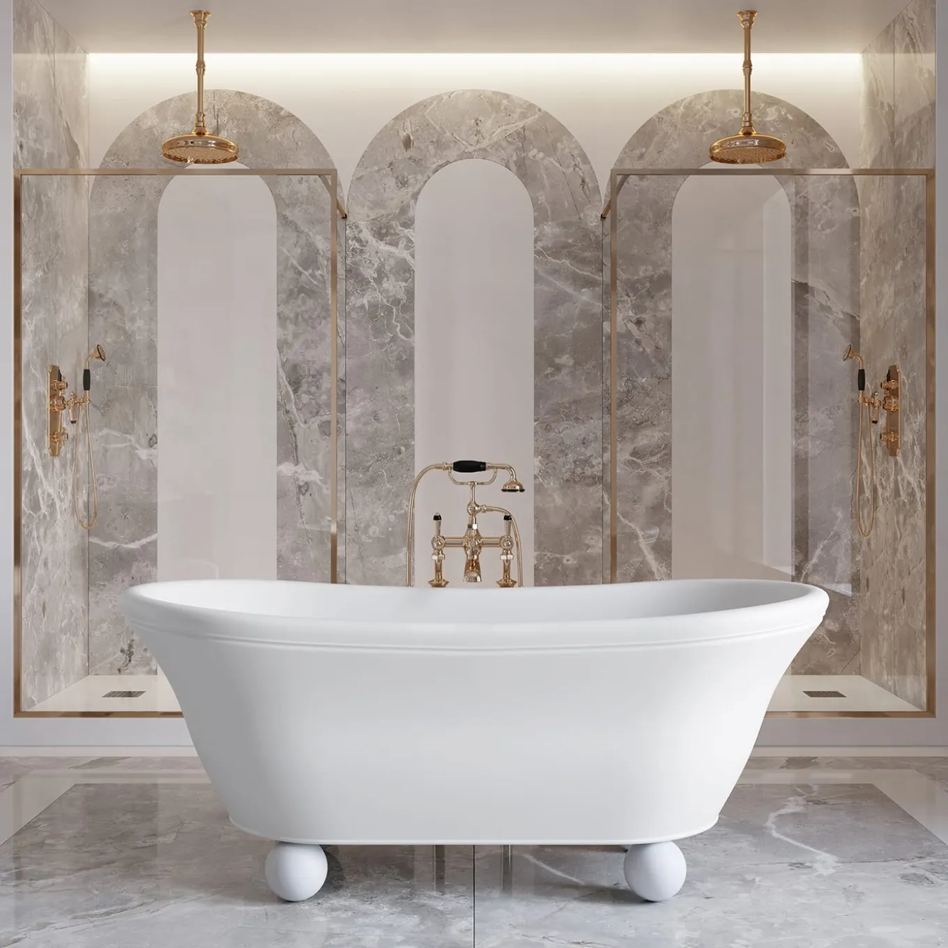 Vasca da bagno Aurora Bijoux White