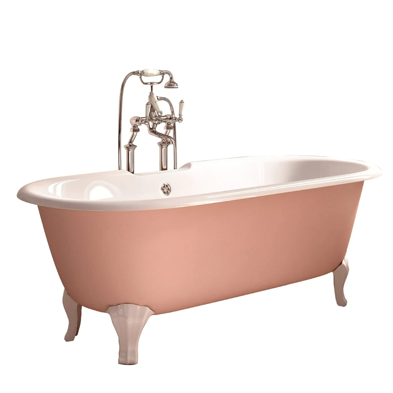 Vasca da bagno Draycott dipinta di rosa