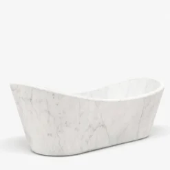Vasca da bagno in marmo Carrara bianco Caresi