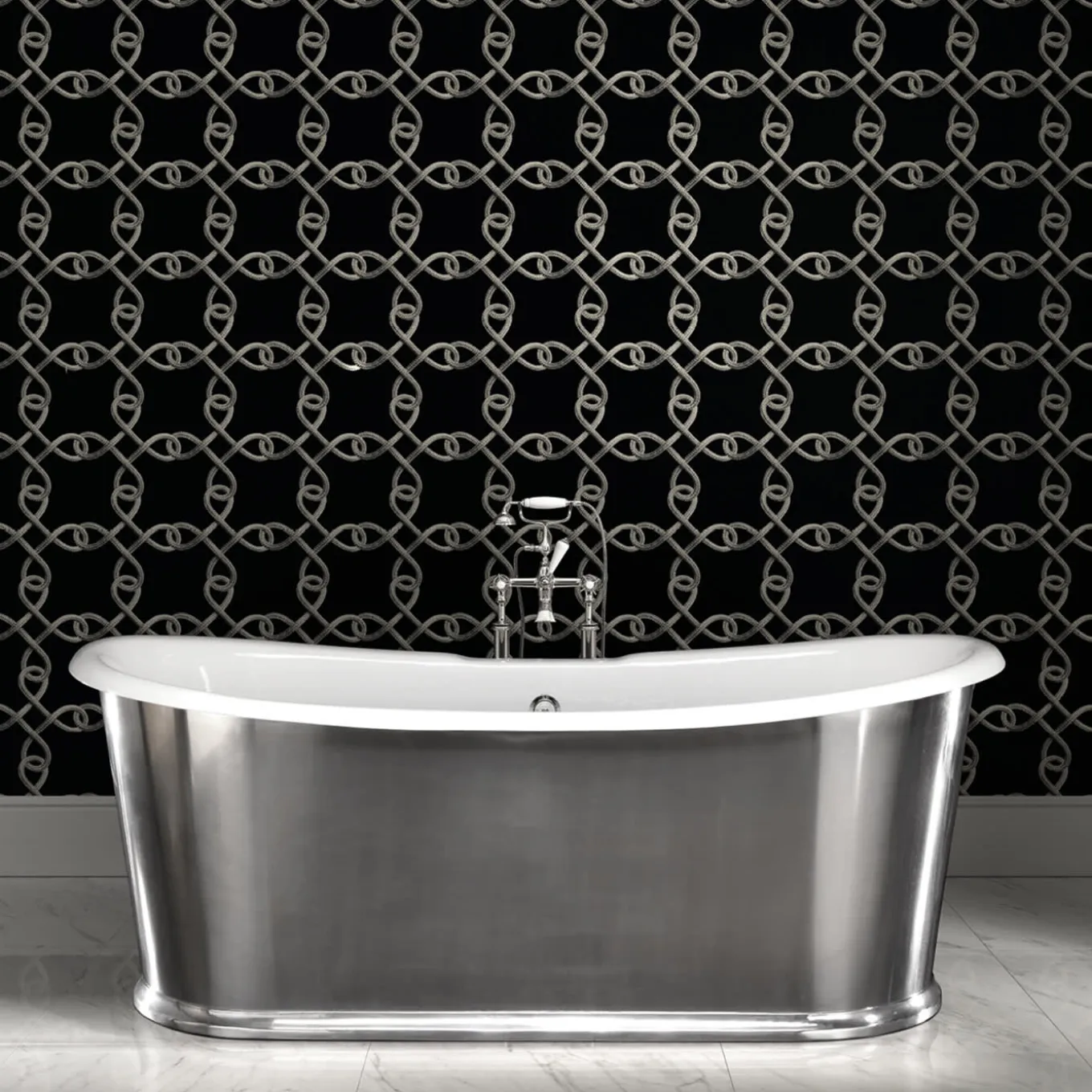 Vasca da bagno Regal dipinta di grigio