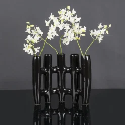 Vaso a bocciolo nero