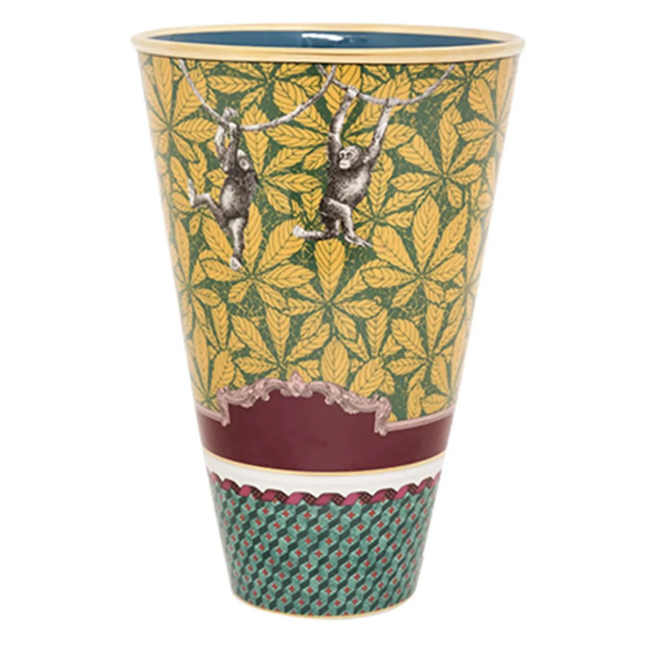 Vaso a forma di tronco di cono Totem Monkey