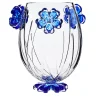 Vaso a goccia di cisto con fiori blu
