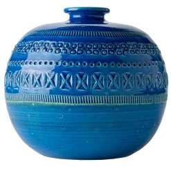 Vaso a palla piccolo Blu di Aldo Londi