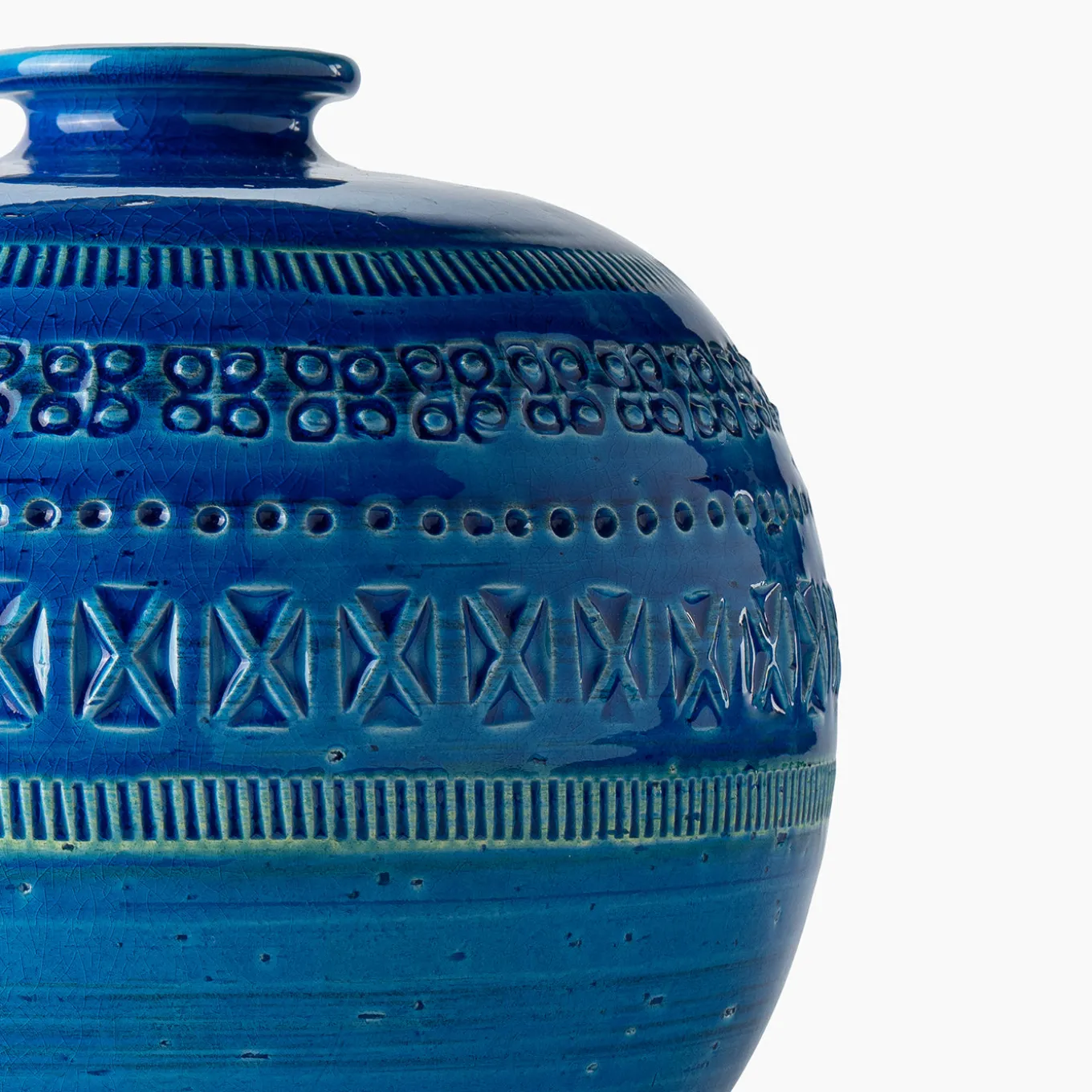 Vaso a palla piccolo Blu di Aldo Londi