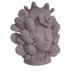Vaso a testa Donna Rosa