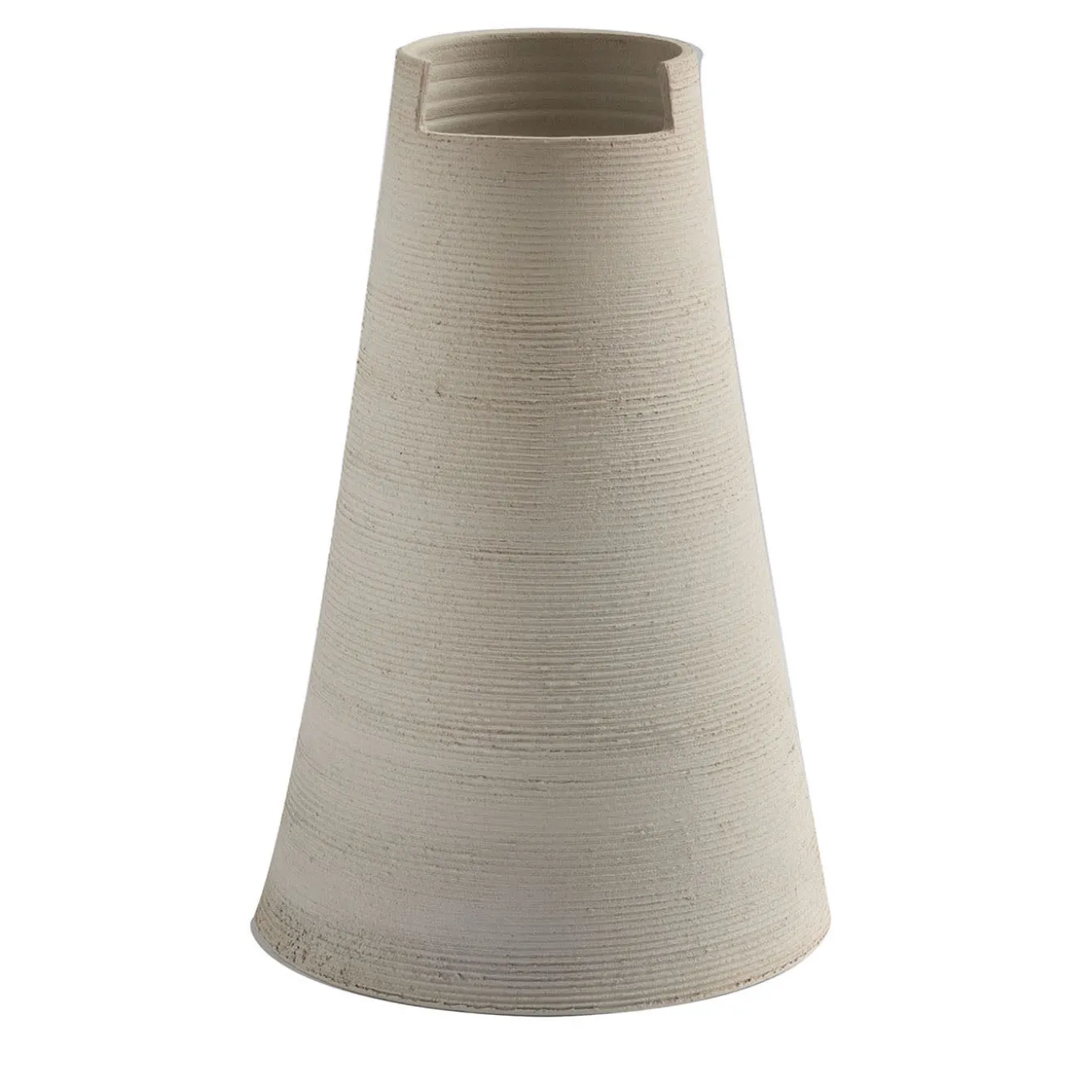 Vaso Alto in Argilla Sabbia Tagliata Light