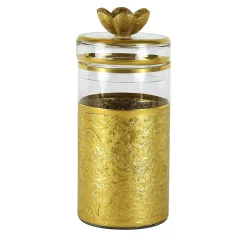 Vaso alto in vetro con base ispirata a Michelangelo