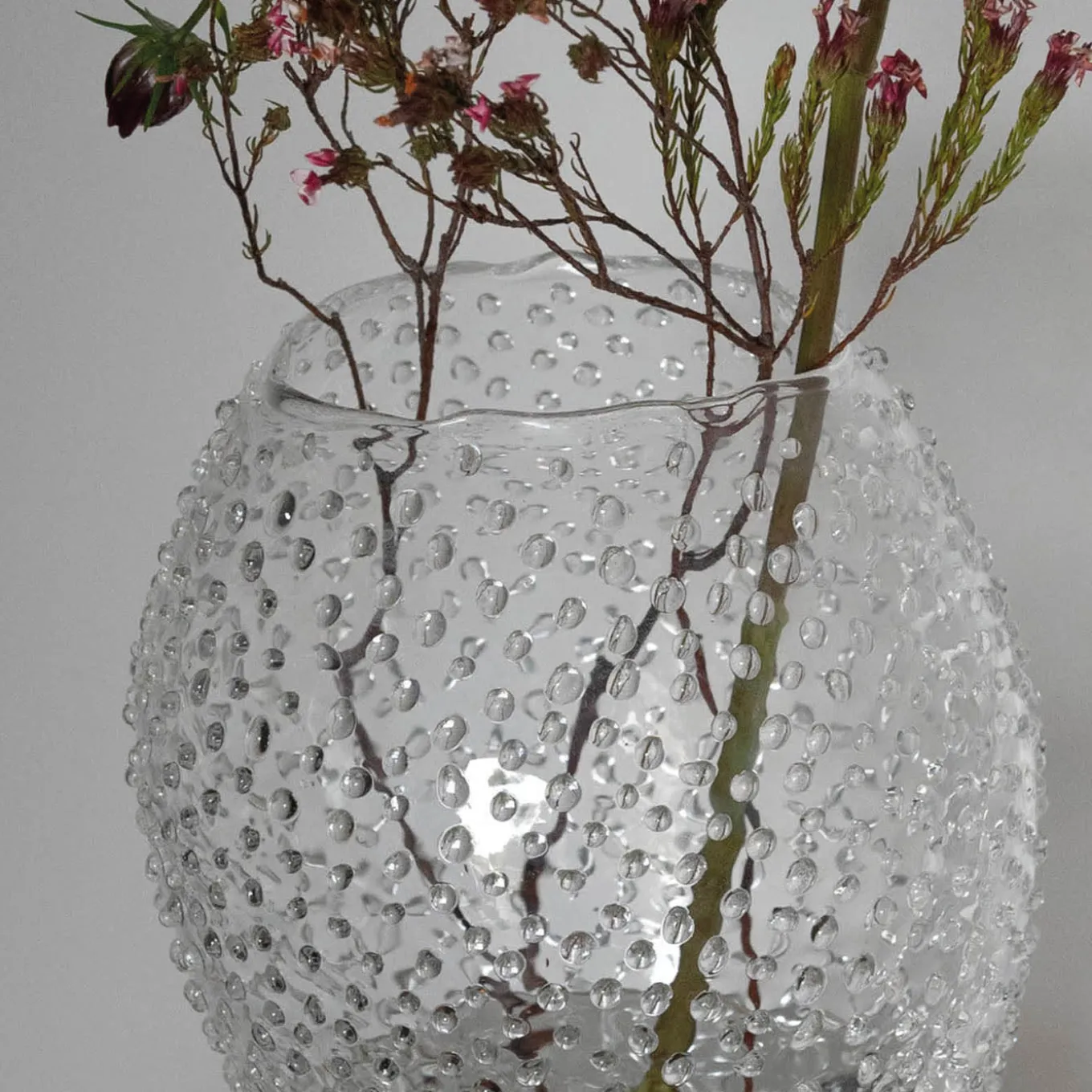 Vaso Alto in Vetro Rainy Drop XL