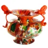 Vaso Anfora in Vetro di Murano Arancione