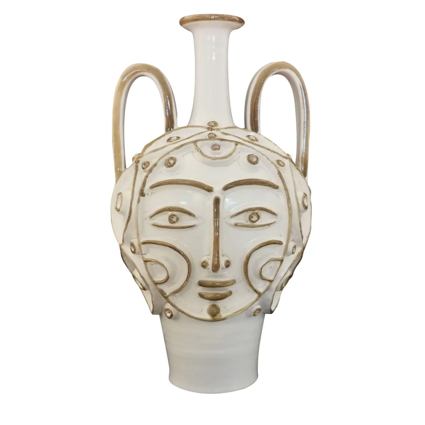 Vaso antropomorfo in anfora bianca
