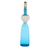 Vaso antropomorfo in vetro blu Vecchia Dama di Gio Ponti
