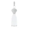 Vaso antropomorfo in vetro bianco Vecchia Dama di Gio Ponti