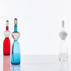 Vaso antropomorfo in vetro bianco Vecchia Dama di Gio Ponti