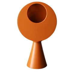 Vaso arancione della serie Combinabile di Aldo Londi