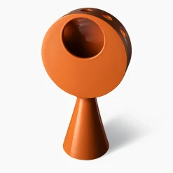 Vaso arancione della serie Combinabile di Aldo Londi