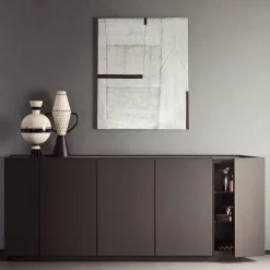 Vaso Aryballos bianco e nero di Ugo La Pietra