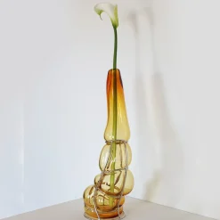Vaso Babà Ambra in vetro di Murano