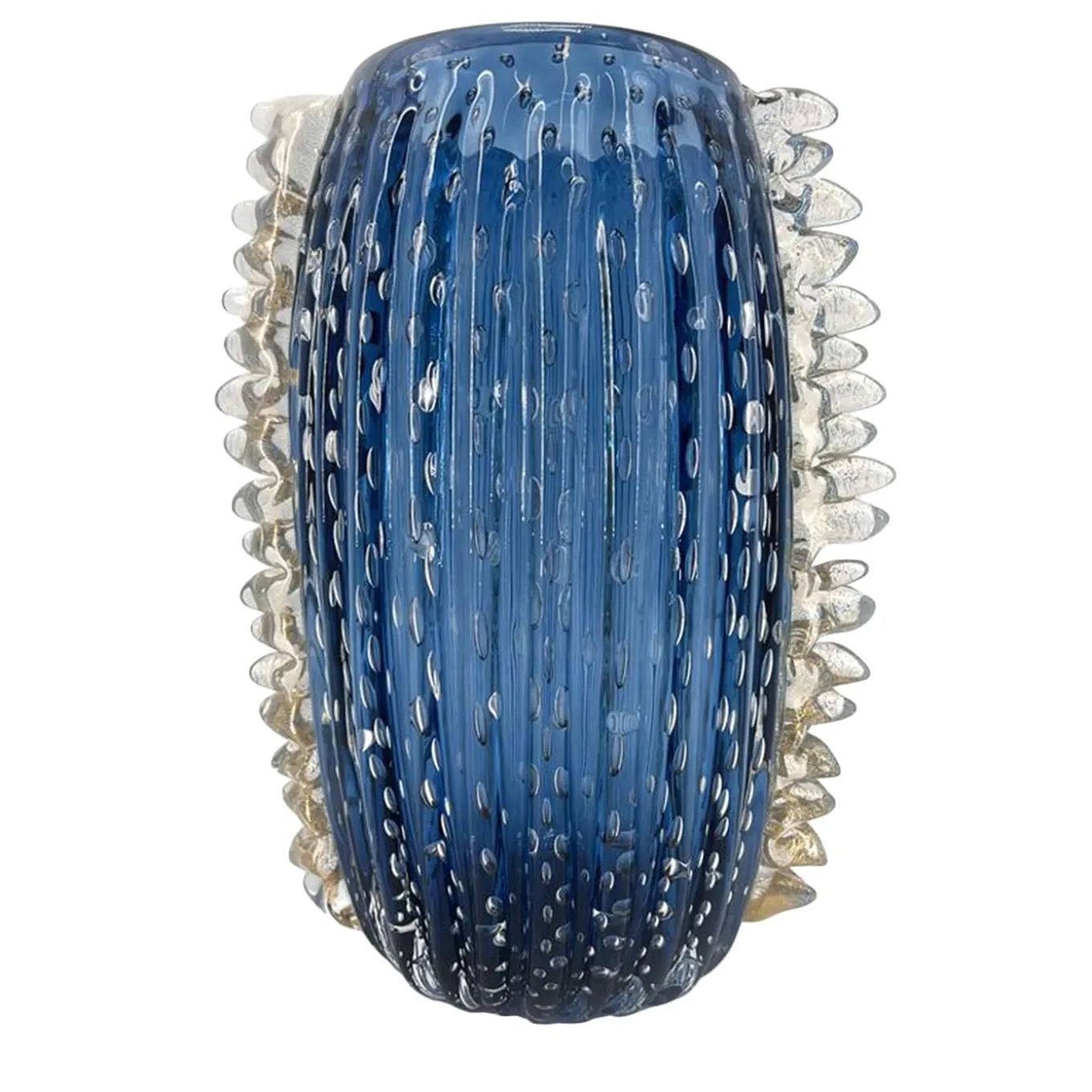 Vaso Balloton blu marino e trasparente