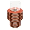 Vaso basso in velluto bicolore #2