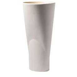 Vaso bianco alto Chamelea