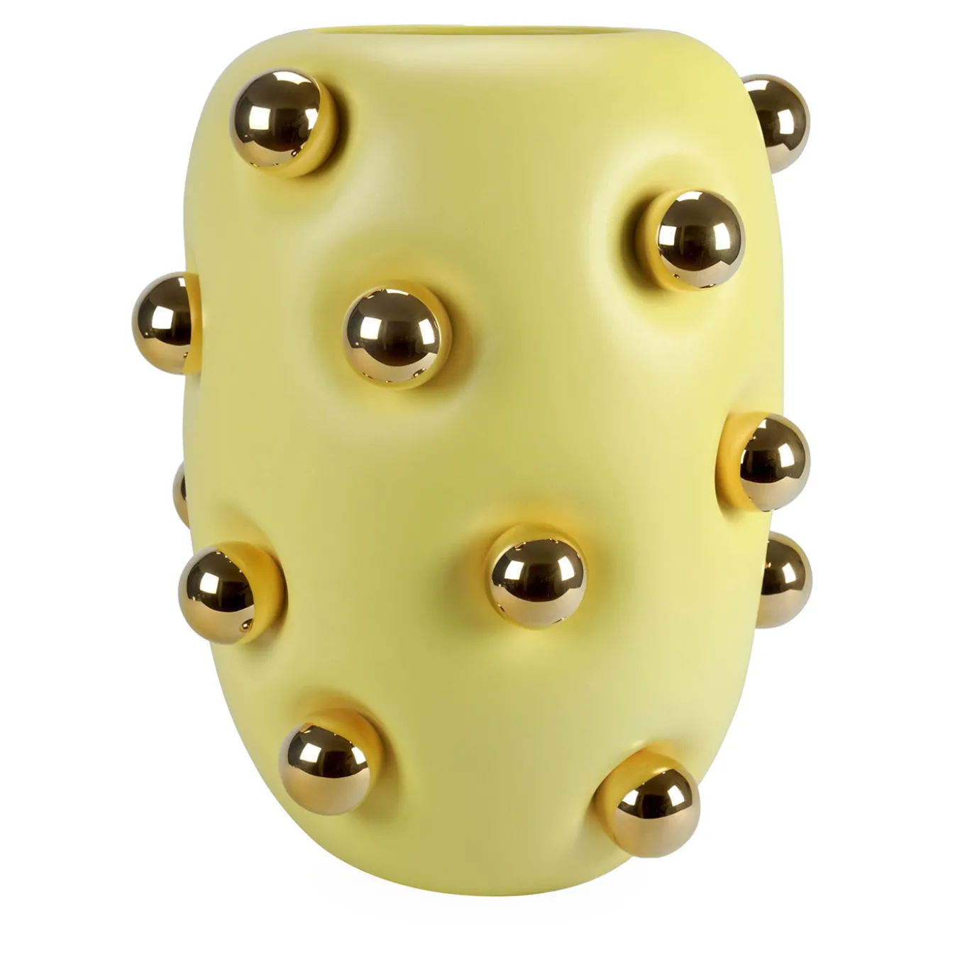 Vaso BonBon Lemon in ceramica gialla