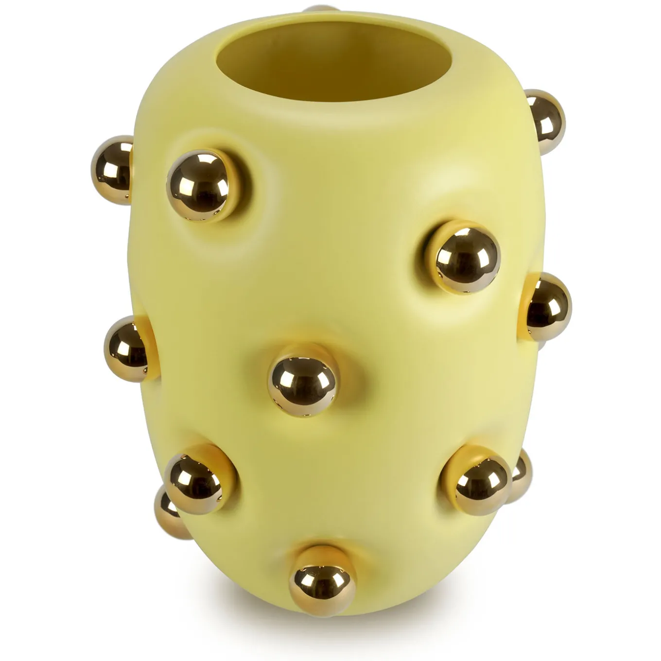 Vaso BonBon Lemon in ceramica gialla