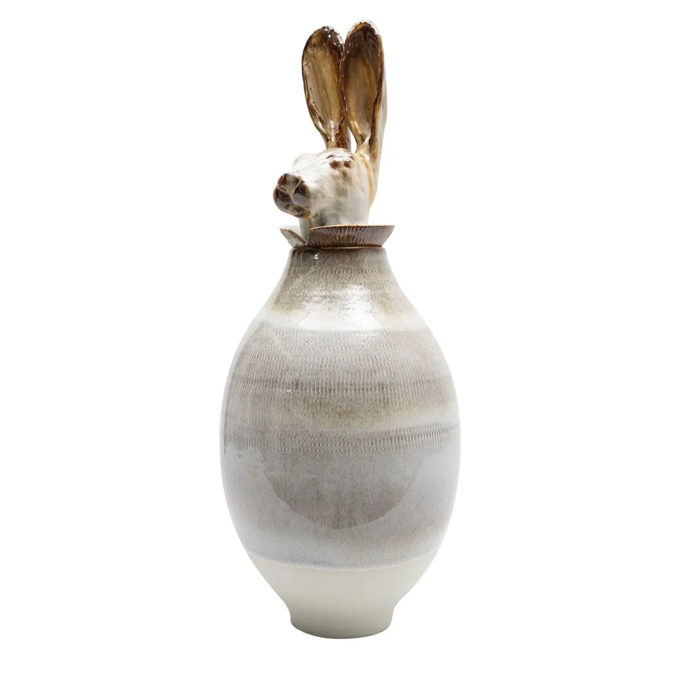 Vaso Canopo Lepre Bianco XL