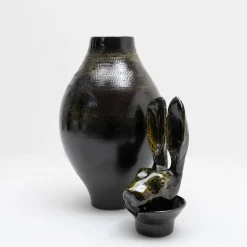 Vaso Canopo Lepre Nero XL