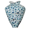 Vaso Ceramica Areté Pois Blu