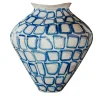 Vaso Ceramica Areté Trame Blu