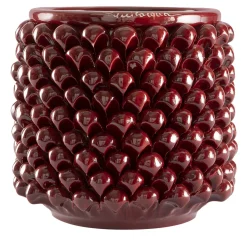 Vaso Cilindrico Piccolo per Fiori Bordeaux