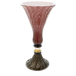 Vaso con piede in oro e rubino Stmtrub