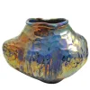 Vaso con riflessi di luce multisfaccettati
