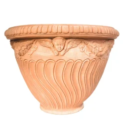 Vaso con teste di angeli