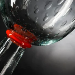 Vaso Correr trasparente e arancione