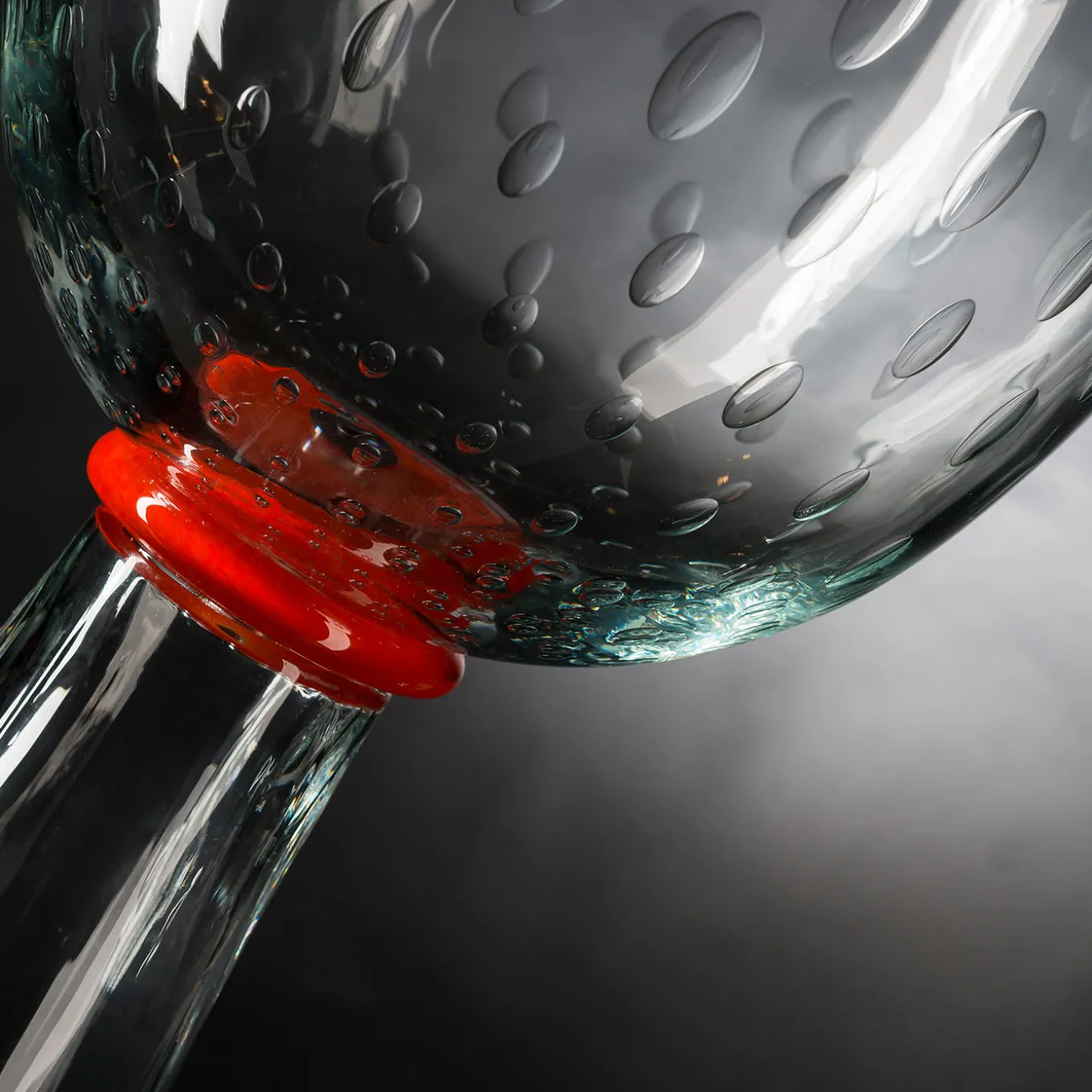 Vaso Correr trasparente e arancione