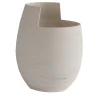Vaso Cut Medio Colore Sabbia Chiara in Ceramica