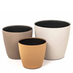 Vaso da fiori in seta marrone
