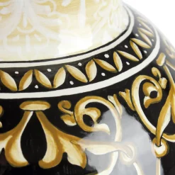 Vaso Damask in ceramica nero