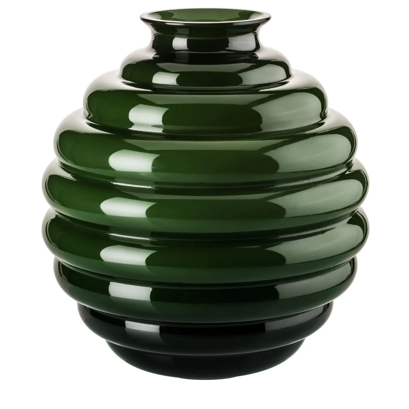 Vaso Decò verde mela di Napoleone Martinuzzi